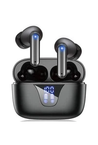 Wireless Earbuds A1 Stereo Earphones Bluetooth Headphones w/Charging Case -Black - Picture 1 of 4