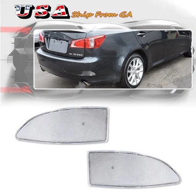 Kit de barra reflectora de parachoques trasero con lente transparente de 2 piezas para Lexus IS IS250 IS350 2006-2013 Foto 1 de 4