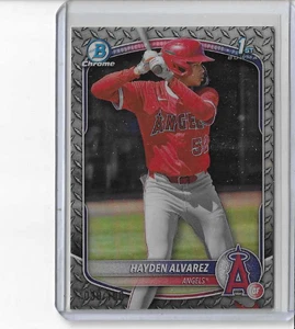 2025 Bowman Chrome Steel Metal  Refractor Hayden Alvarez  RC 39/100  AVG 340 - Picture 1 of 1