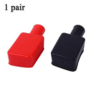 Battery terminal cover 2pcs Car Connector Protection Equipment Practical - Picture 1 of 12