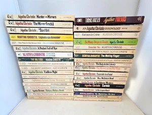 Agatha Christie Pocket Books- Lot of 36 Books From 1920's to 1980's - Picture 1 of 24