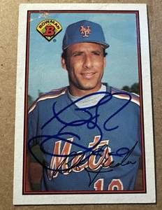 Bob Ojeda 1989 Bowman #371 AUTOGRAPHED Signed Card - New York Mets - Picture 1 of 4