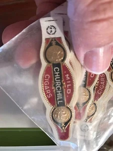 Cigar Bands,dozen,Mild Churchill, Crafts And Tattoo Ends Or Tips - Picture 1 of 1