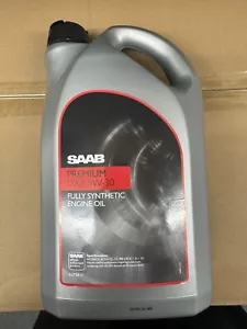 Genuine Saab 5W30 GM Vauxhall Fully Synthetic Engine Motor Oil 5L Dexos 2 - Picture 1 of 2