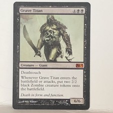 Grave Titan 1x NM, M11 Mythic, Giant, Black MTG