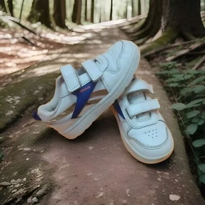 Reebok Leather Toddler's School Shoes White/ Blue Orange US 9 Sneakers  - Picture 1 of 11