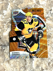 2021-22 UD Allure Orange Slice Die Cut Sidney Crosby #4 Pittsburgh Penguins