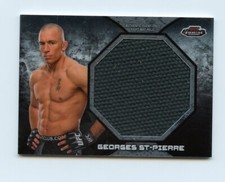 GEORGES ST-PIERRE JUMBO EVEN USED MAT RELIC 2013 TOPPS UFC FINEST