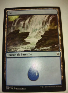 Mtg Magic: 25 x Island No. 340 Commander 2016 VF Fast and Tracked Shipping - Picture 1 of 1