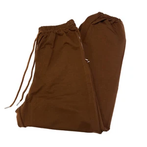 Xuvozta Womens Size S Jogger Pants Drawstring Zip Pockets Brown - Picture 1 of 14