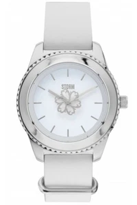 Storm LEORA Leatcher White Women Watch 47312W - Picture 1 of 2