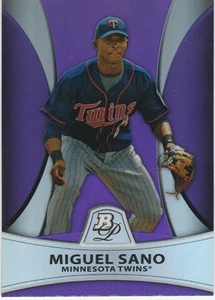 2010 Bowman Platinum Prospects Purple Refractor #PP28 Miguel Sano Minnesota Twin - Picture 1 of 2