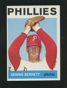 #396 DENNIS BENNETT, Phillies - 1964 Topps: EX-M+, o/c, Good Gloss 161281e - Picture 1 of 3