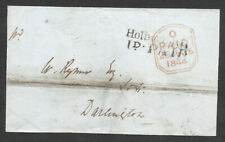 GREAT BRITAIN, COVER W/MARKS PAID IN DESTINATION, 1844, VF