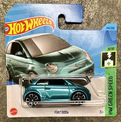 Hot Wheels FIAT 500e AZZURRA 2023 1:64 - Immagine 1 di 2