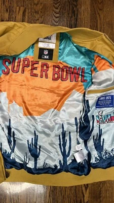 Chaqueta Universitaria Starter X Super Bowl LVII 57 Arizona MSX Michael Strahan Para Hombre’s M Foto 1 de 4