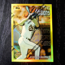 Roberto Alomar 1996 Topps Finest Additions #197 RARE GOLD REFRACTOR 1:288 packs!