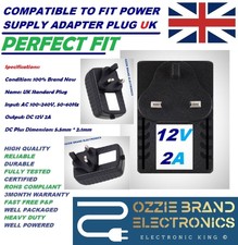 to Fit Pro Swann-842 Camera Dvr8-4100tm Cs1202000 Power Adapter Plug 12v UK ACDC