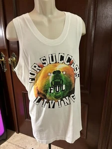 Diesel Mens 2XL Tank Top Sleeveless T Shirt Graphic Success - Picture 1 of 5