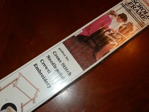 New F.A. Edmunds Scroll Frame with Adjustable Lap Stand 8.5"x 24" Hardwood 5850 - Picture 1 of 3