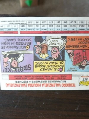 1988 TOPPS BIG BASEBALL CARD  # 86 STAN JEFFERSON  - Image 1 of 3