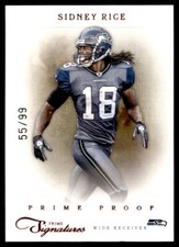 2011 Panini Prime Signatures Sidney Rice G65 /99 #157