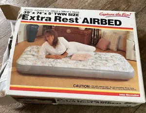 VTG Intex Vinyl Air Mattress 74x39x5 1990s Splash Retro Cos Play Rare Blow Up - Picture 1 of 3