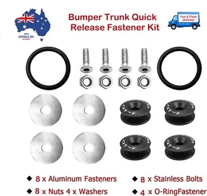 Front Aluminum Bumper Quick Release Kit for Car Bumper Trunk Fender Hatch Lid - Picture 1 of 7