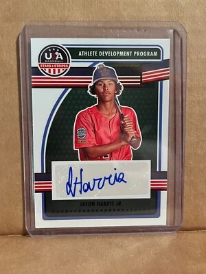 JASON HARRIS JR 2023 PANINI USA BASEBALL STARS & STRIPES AUTO ADPS-JH - Image 1 of 2