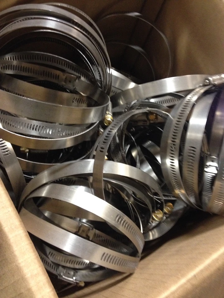 Breeze Stainless Steel Hose Clamps (100), Part #63064,  3-9/16" x 4-1/2" - Image 1 of 1