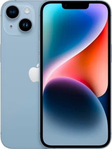 Apple iPhone 14 (5G) A2649 - Desbloqueado - 128 GB Azul *SOLO ESIM* Muy Bueno - Imagen 1 de 6
