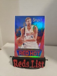 2013-14 Select Red Hot Blue Prizm 5/49 Dirk Nowitzki #37 Dallas Mavericks HOF