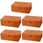  Set of 5 Aufbewahrungsbox Aus Holz Keks-Geschenkboxen Vintage-Brille