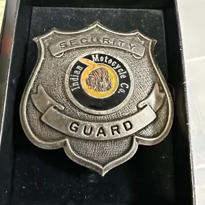 Antique Vintage Bastian Indian Motorcycle Company Security Guard Badge - Picture 1 of 11