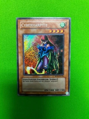 Yu-Gi-Oh! 2008 Vintage Cyber Harpie Lady RP01-DE096 EN096 German Secret Rare MP - Image 1 of 2