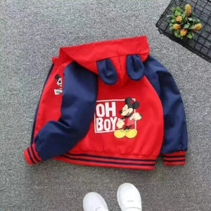New Spring Baby Boys Girls Jacket Fashion Cartoon Print Outerwear for Kids Cloth - Picture 1 of 38