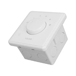 White Volume Control Knob 30W 4 Position Wall Mount Volume Control Kn NEW - Picture 1 of 12