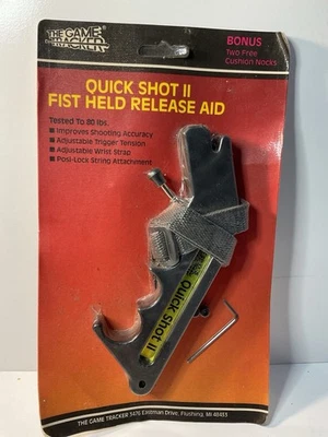 The Game Tracker Bowhunter 80# Release Aid NEW Vintage Adjustable Wrist Strap - Image 1 of 4