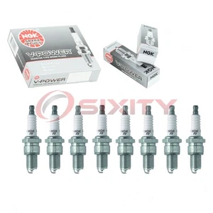 8 pcs NGK V-Power Spark Plugs for 1977-1978 Aston Martin Lagonda 5.3L V8 - km - Picture 1 of 5
