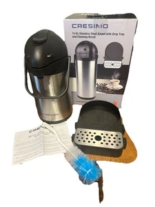 Cresimo 74oz Stainless Steel Vacuum Airpot Brand New - Picture 1 of 9