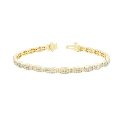 10K Yellow Gold 2.65 Carat Lab Grown Diamond Tennis Bracelet Black Friday Deal - Image 1 of 4
