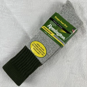 Socken Remington Wingmaster Herren 9-12 gepolsterte Wollmischung Thermo Wick-A-Way, USA - Bild 1 von 3
