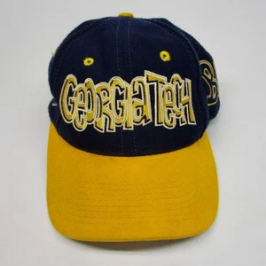 Vintage Georgia Tech Yellow Jackets Top of the World graffiti baseball cap hat - Picture 1 of 9
