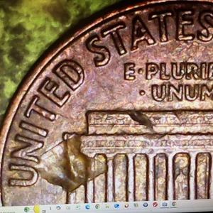 1960 D Large Date Memorial Penny - Reverse Lamination Error  - Picture 1 of 5