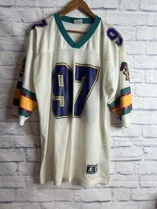 VTG 90s Starter Jersey Super Bowl XXXI Patriots Vs Packers Adult Size 48 Large - Picture 1 of 12