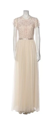 USADO 1X! Vestido de tule NEEDLE & THREAD Giselle corpete UK16 EUA 12 noiva formal - Imagem 1 de 4
