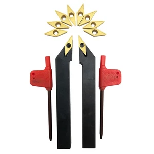 2pcs 1/2" Indexable Metal Lather Turning Tool Holder Boring Bars with...  - Picture 1 of 7