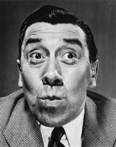 VTG Philippe Halsman Photo Print Fernandel Comic ActorPortrait 1948 Mat 16x19 - Picture 1 of 2