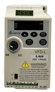 DELTA ELECTRONICS VFD004L21A (VFD‑L SERIES) 0.4KW COMPACT AC DRIVE - Picture 1 of 11