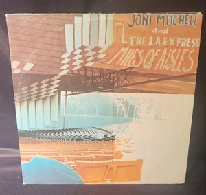 Joni Mitchell Miles Of Aisles 1974 2 LP Vinyl - Nice Original AB 202 - Picture 1 of 16
